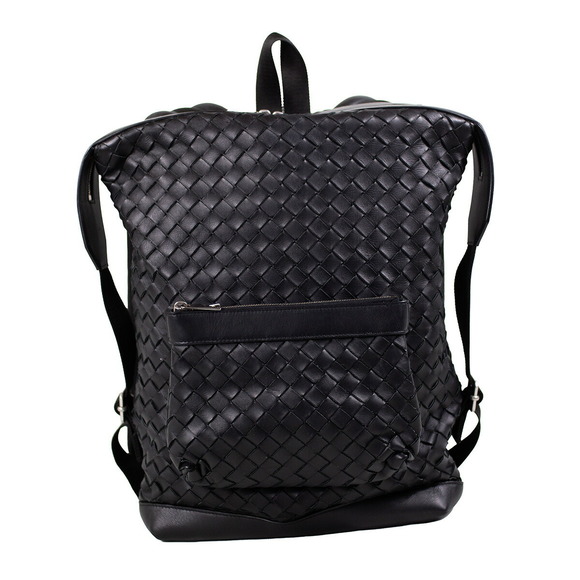 SMALL INTRECCIATO 41 BACKPACK IN BLACK CALFSKIN main image 0